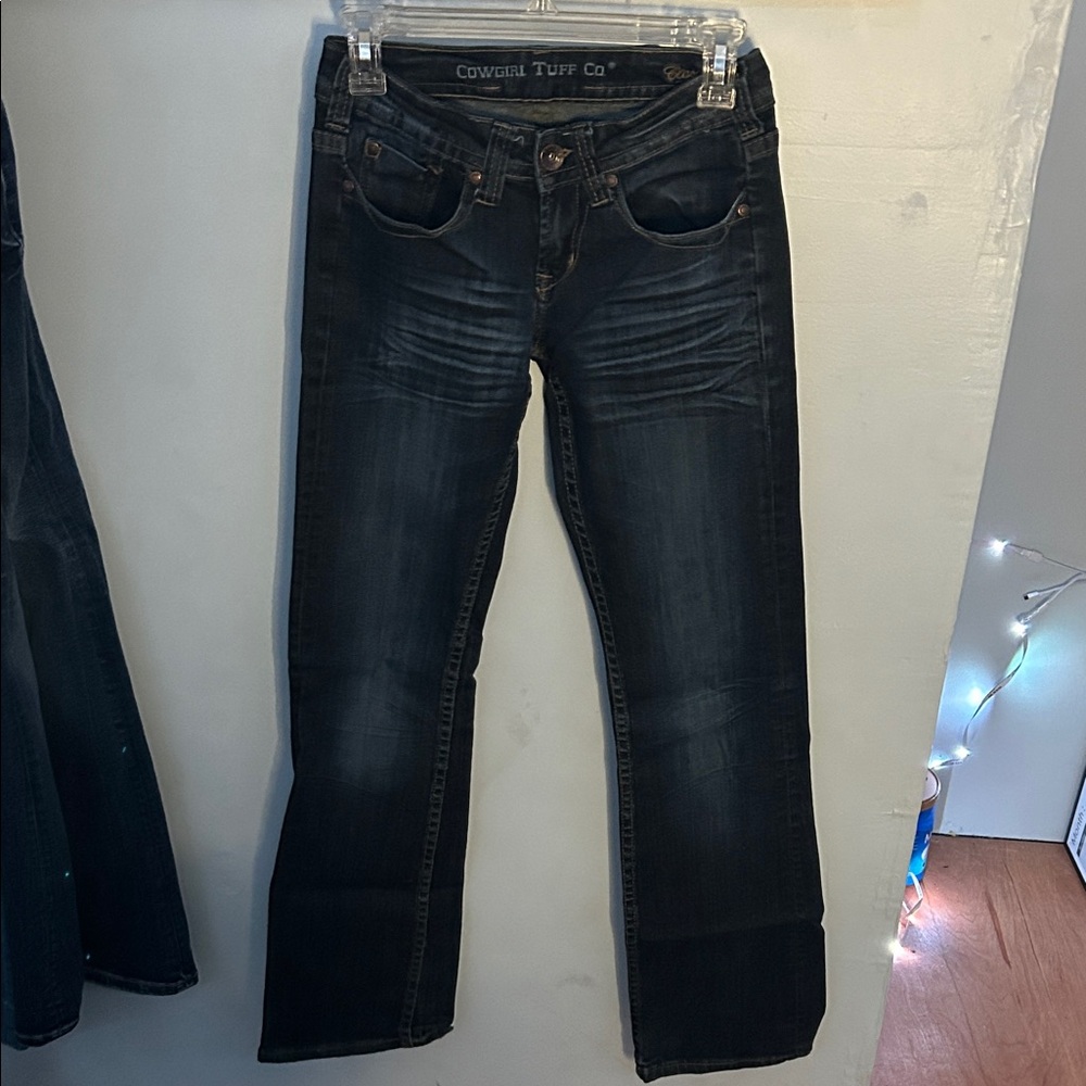Cowgirl Tuff Womans mid rise Indigo Bootcut Jeans